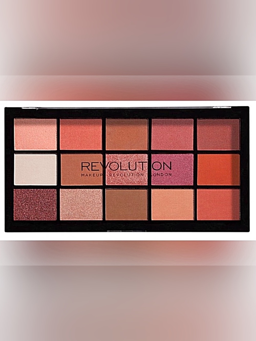 🆕 Makeup Revolution Pink and Brown Eyeshadow Palette 15 Shades